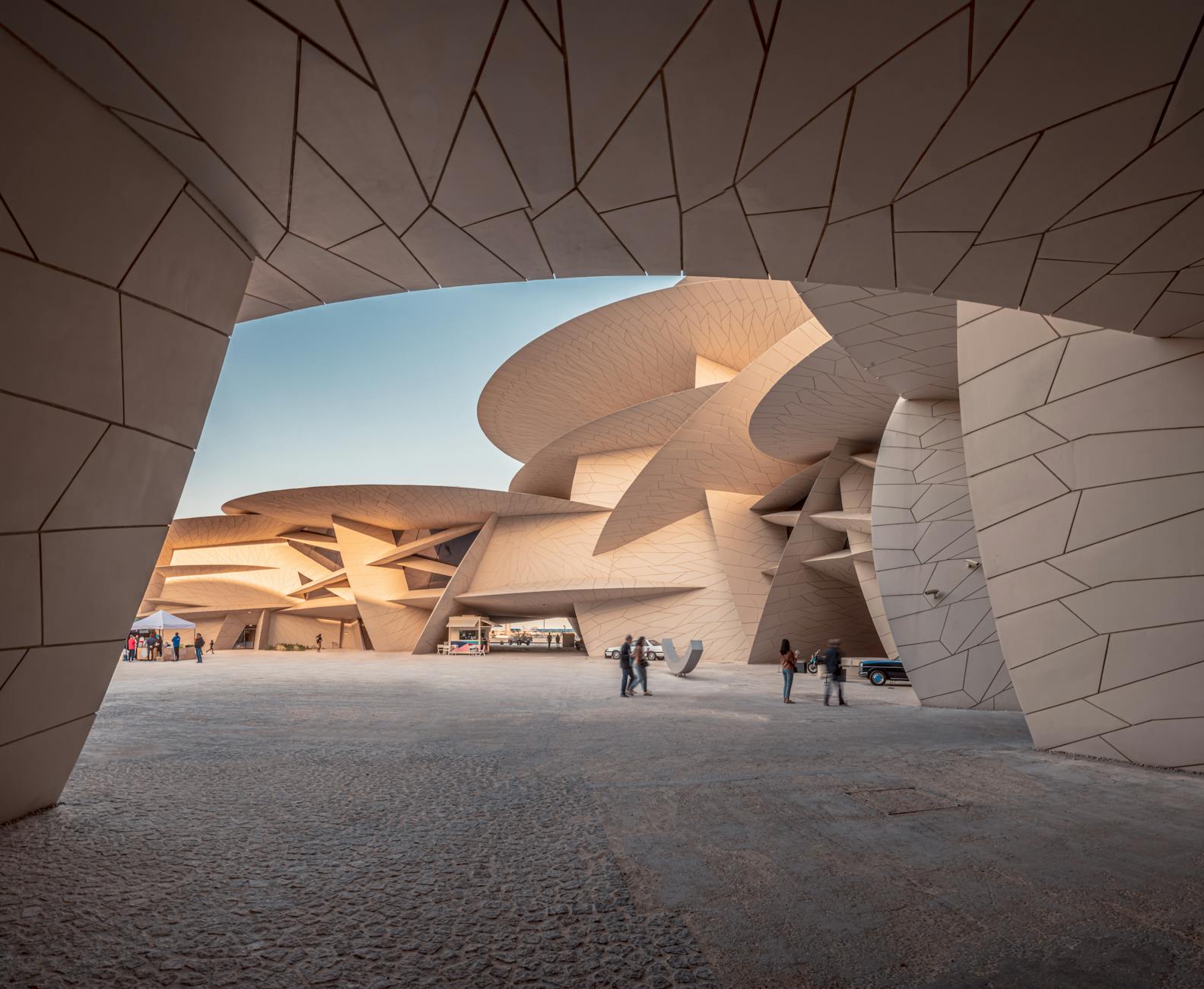 MAAT museum white wave-shaped building on the Tagus riverfront in Lisbon