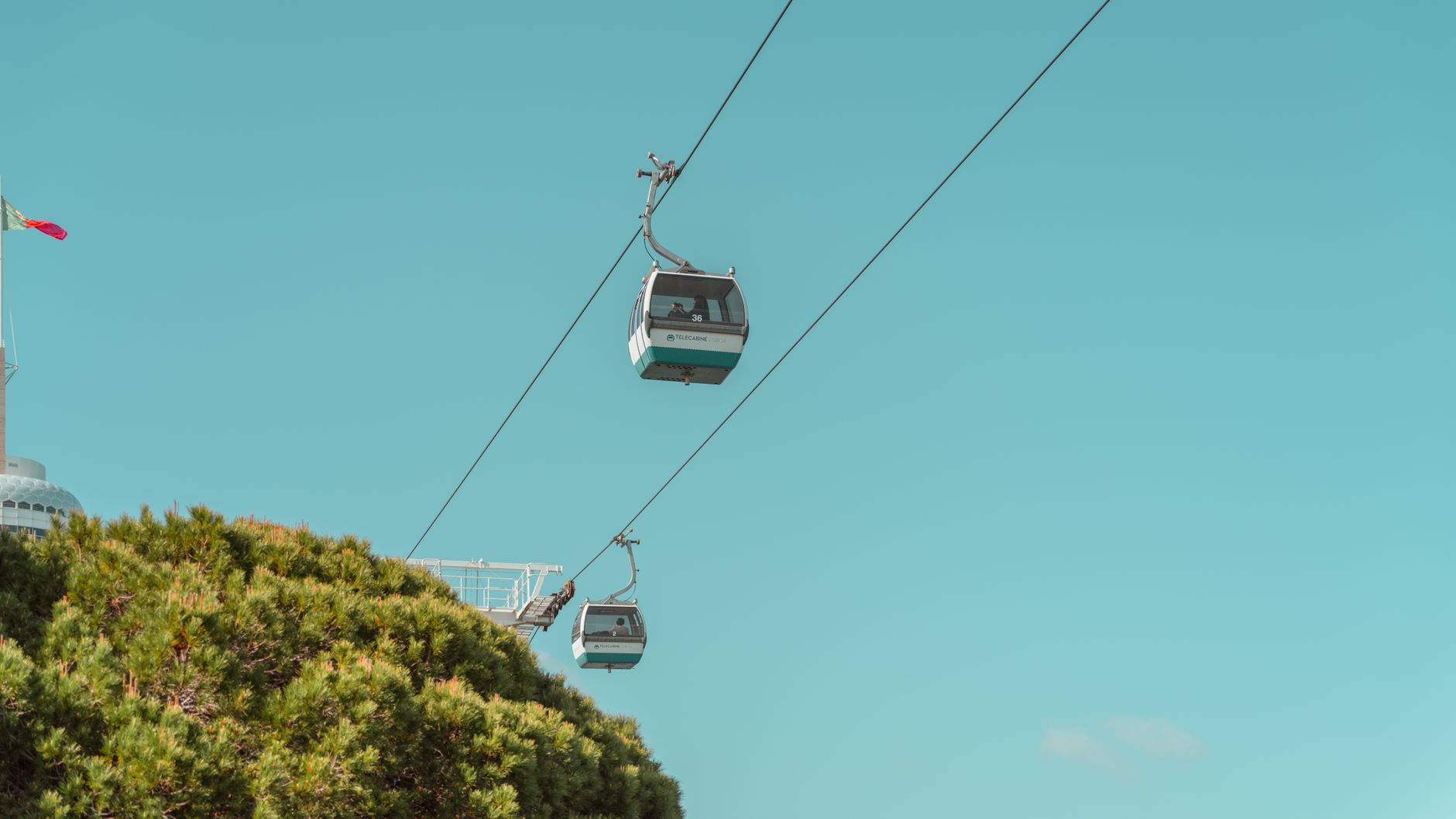 Cable car at Parque das Nações Lisbon — wheelchair-friendly accessible attraction